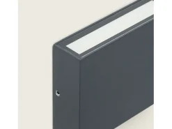 Aplique de Pared Exterior LED 7W Aluminio Iluminación Doble Cara CCT Seleccionable Brooky S Antracita