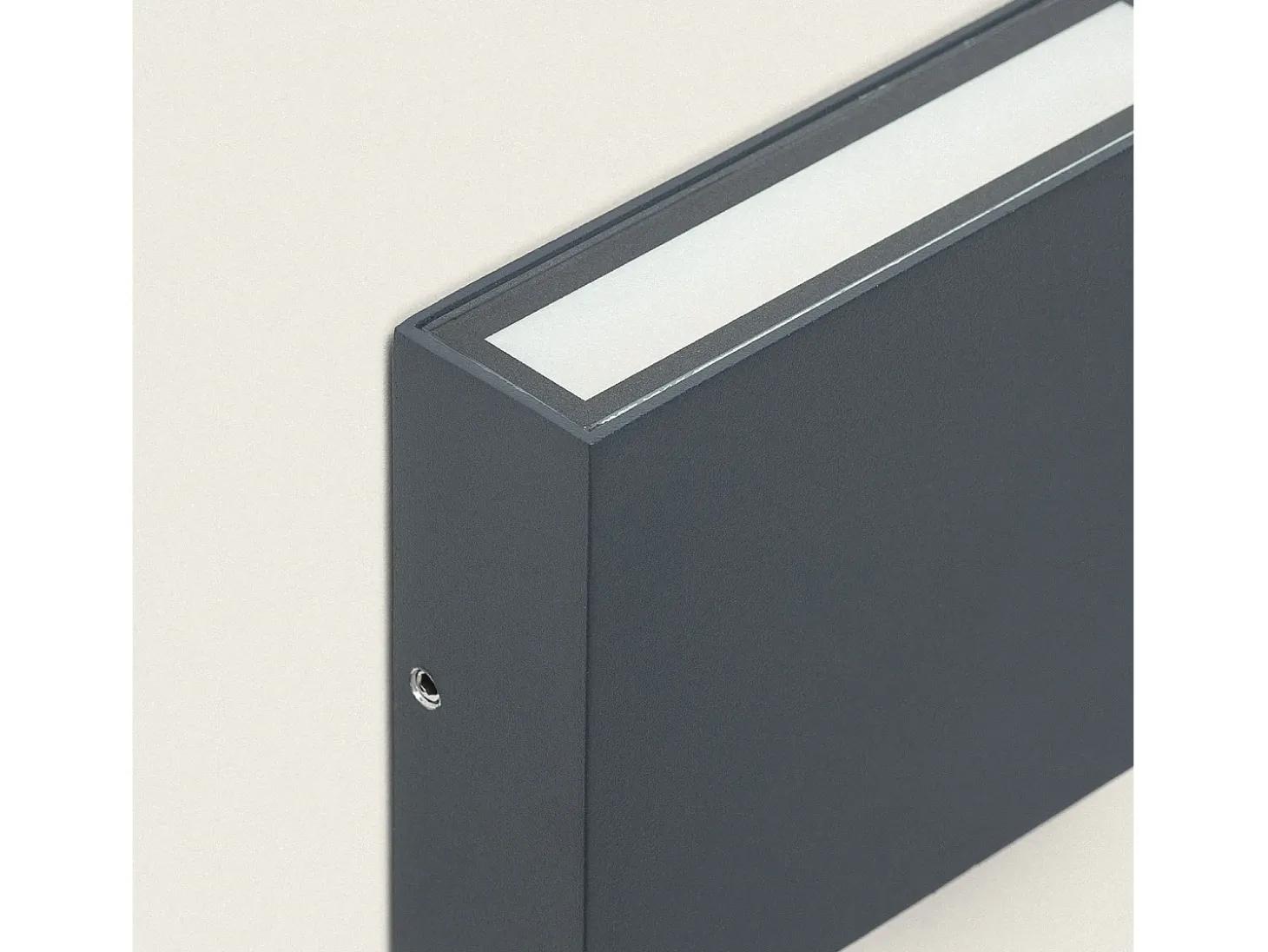 Aplique de Pared Exterior LED 7W Aluminio Iluminación Doble Cara CCT Seleccionable Brooky S Antracita