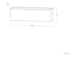 Aplique de Pared Exterior LED 10W Iluminación Doble Cara Rectangular Negro Lena 4000K Blanco Neutro