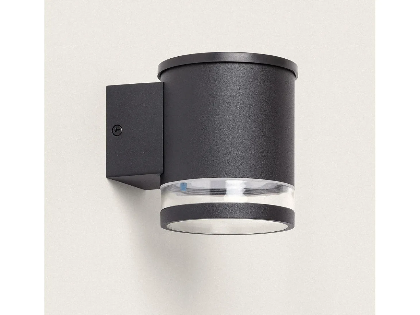 Aplique de Pared Exterior Solar LED Aluminio Draco Negro