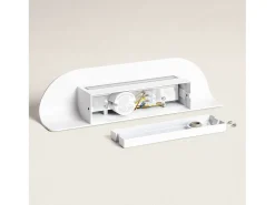 Aplique de Pared Exterior LED 12W Aluminio Agerato Blanco
