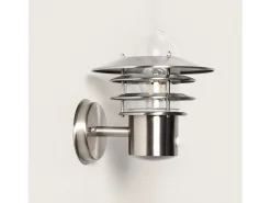 Aplique de Pared Exterior de Acero Inoxidable Stage con sensor PIR Plateado