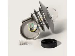 Aplique de Pared Exterior de Acero Inoxidable Stage con sensor PIR Plateado