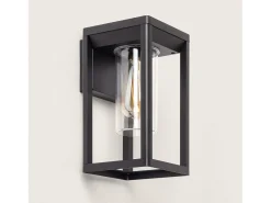 Aplique de Pared Exterior Aluminio Ankari Negro