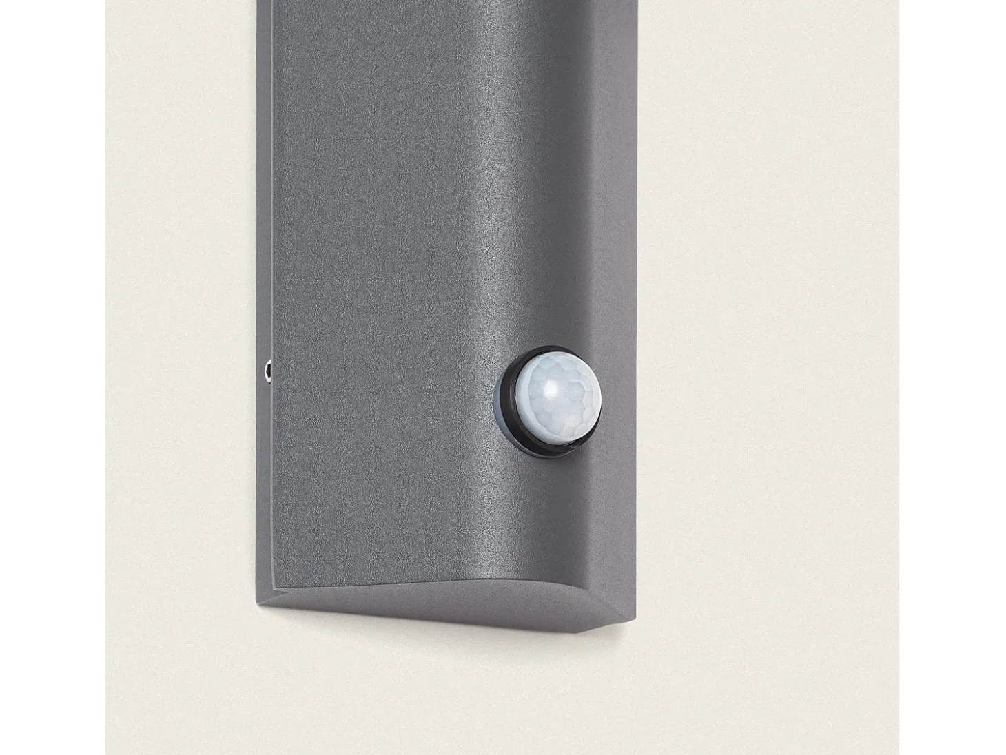 Aplique de Pared Exterior LED 12W Aluminio con Sensor de Movimiento PIR Abel Dos Focos Gris Oscuro
