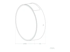 Aplique de Pared Exterior LED 6W de Aluminio Crono Negro 3000K Blanco Cálido