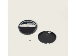 Aplique de Pared Exterior LED 3W CCT Seleccionable Superficie Circular Jade Negro