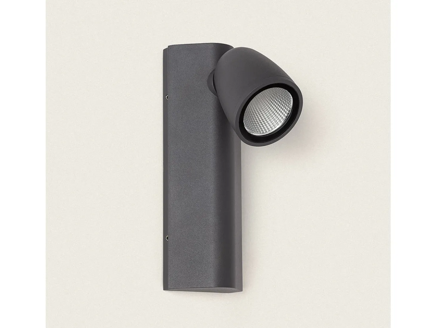 Aplique de Pared Exterior LED 6W Aluminio Abel Gris Oscuro