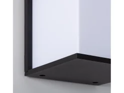 Aplique de Pared Exterior Aluminio Daman Negro