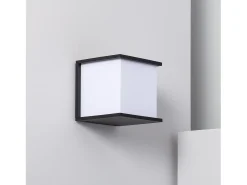 Aplique de Pared Exterior Aluminio Daman Negro