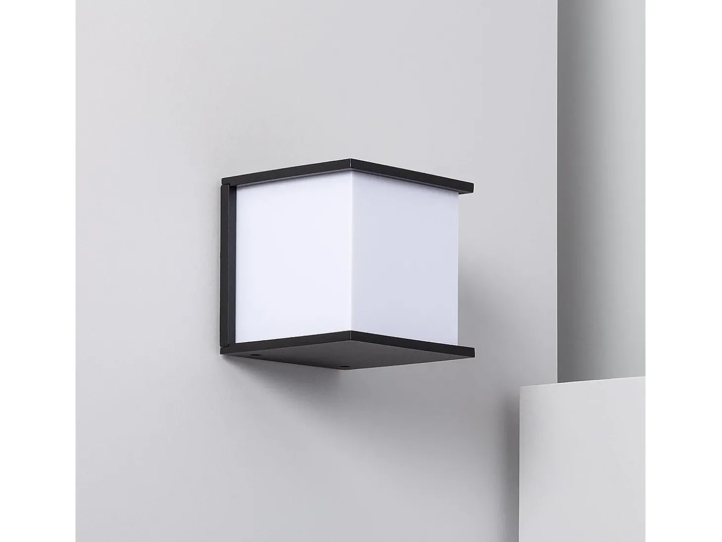 Aplique de Pared Exterior Aluminio Daman Negro