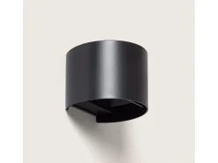 Aplique de Pared Exterior LED 6W PC Iluminación Doble Cara Eros Negro
