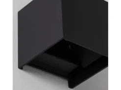 Aplique de Pared Exterior LED 6W Aluminio Iluminación Doble Cara Eros Negro 3000K Blanco Cálido