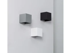 Aplique de Pared Exterior LED 6W Aluminio Iluminación Doble Cara Eros Negro 3000K Blanco Cálido