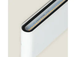 Aplique de Pared Exterior LED 12W Aluminio Rectangular Iluminación Doble Cara Luming Blanco 2700K Blanco Cálido