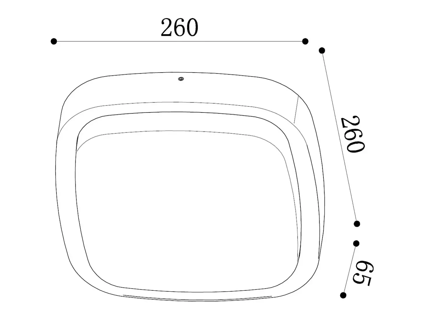 Aplique de Pared Exterior LED 12W Iluminación Cuadrado Negro Beilen Negro