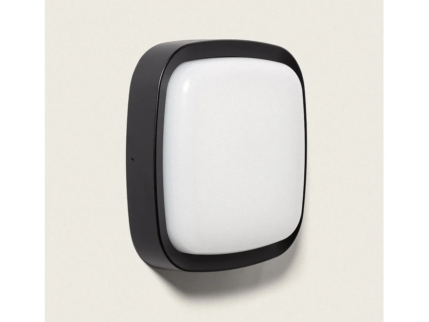 Aplique de Pared Exterior LED 12W Iluminación Cuadrado Negro Beilen Negro