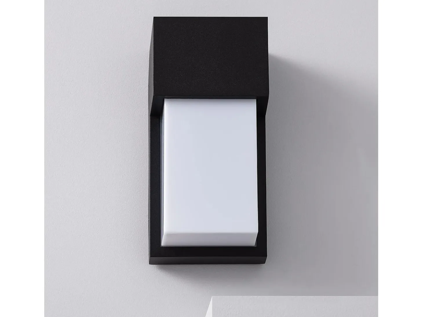 Aplique de Pared Exterior de Aluminio Etnea Negro