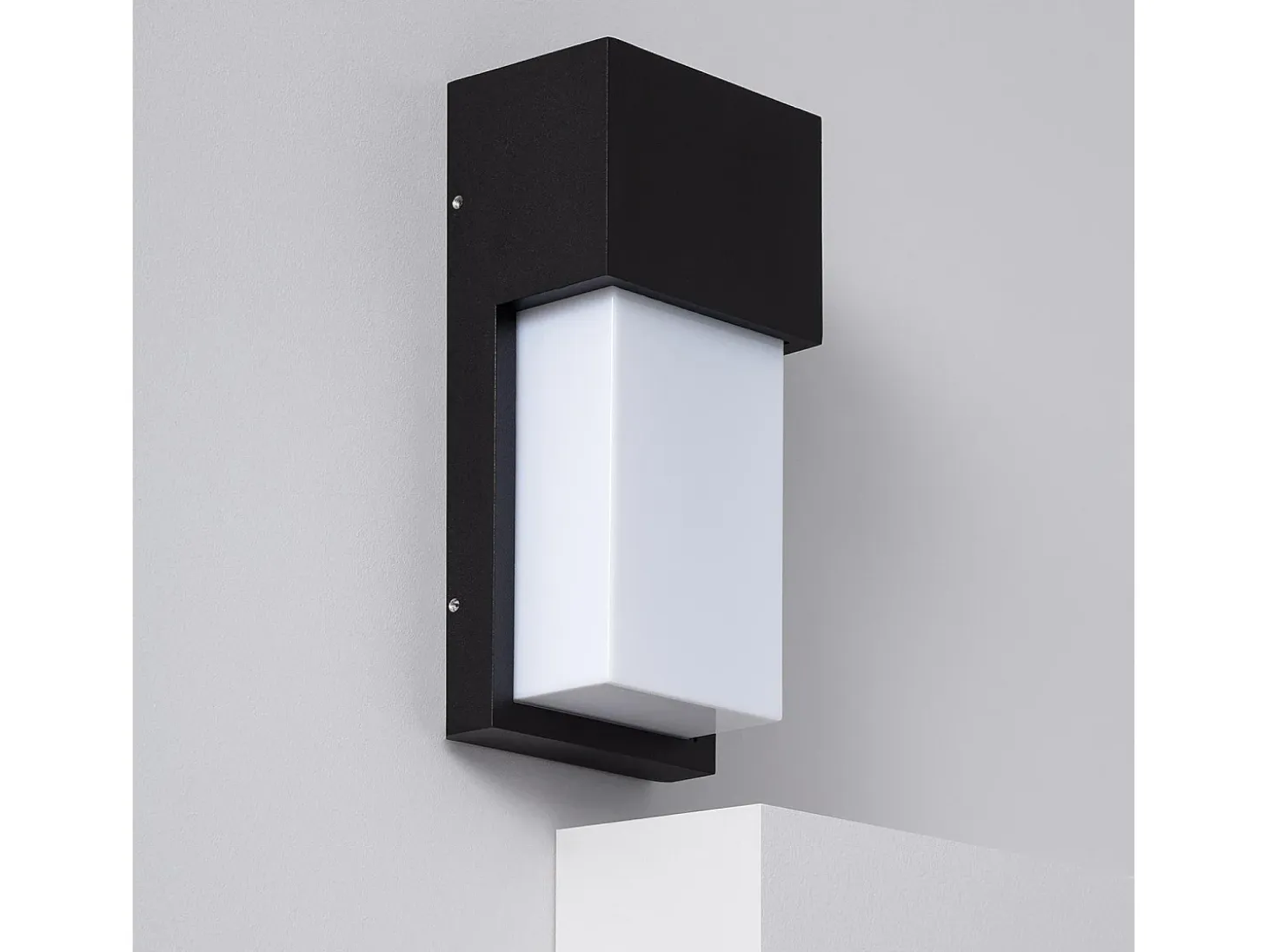 Aplique de Pared Exterior de Aluminio Etnea Negro