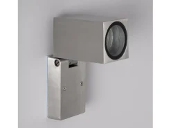 Aplique de Pared Exterior Aluminio Cuadrado Onuba Plateado