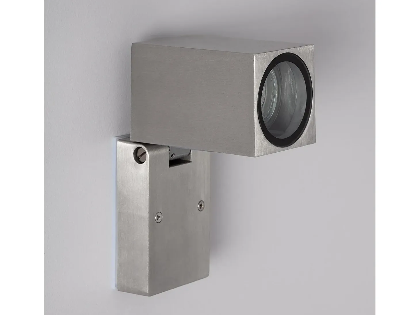 Aplique de Pared Exterior Aluminio Cuadrado Onuba Plateado