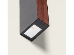 Aplique de Pared Exterior LED 6W Aluminio Wox Marrón oscuro
