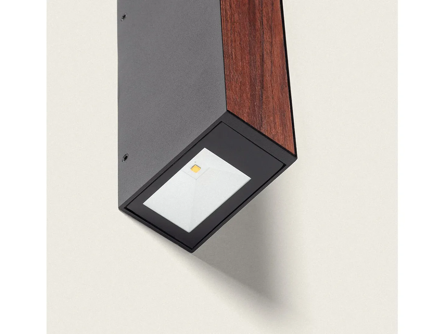 Aplique de Pared Exterior LED 6W Aluminio Wox Marrón oscuro
