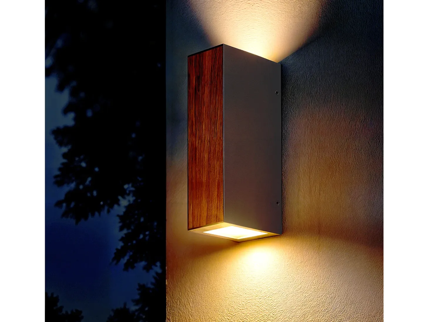 Aplique de Pared Exterior LED 6W Aluminio Wox Marrón oscuro