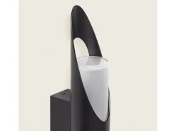 Aplique de Pared Exterior Aluminio Oblong Negro