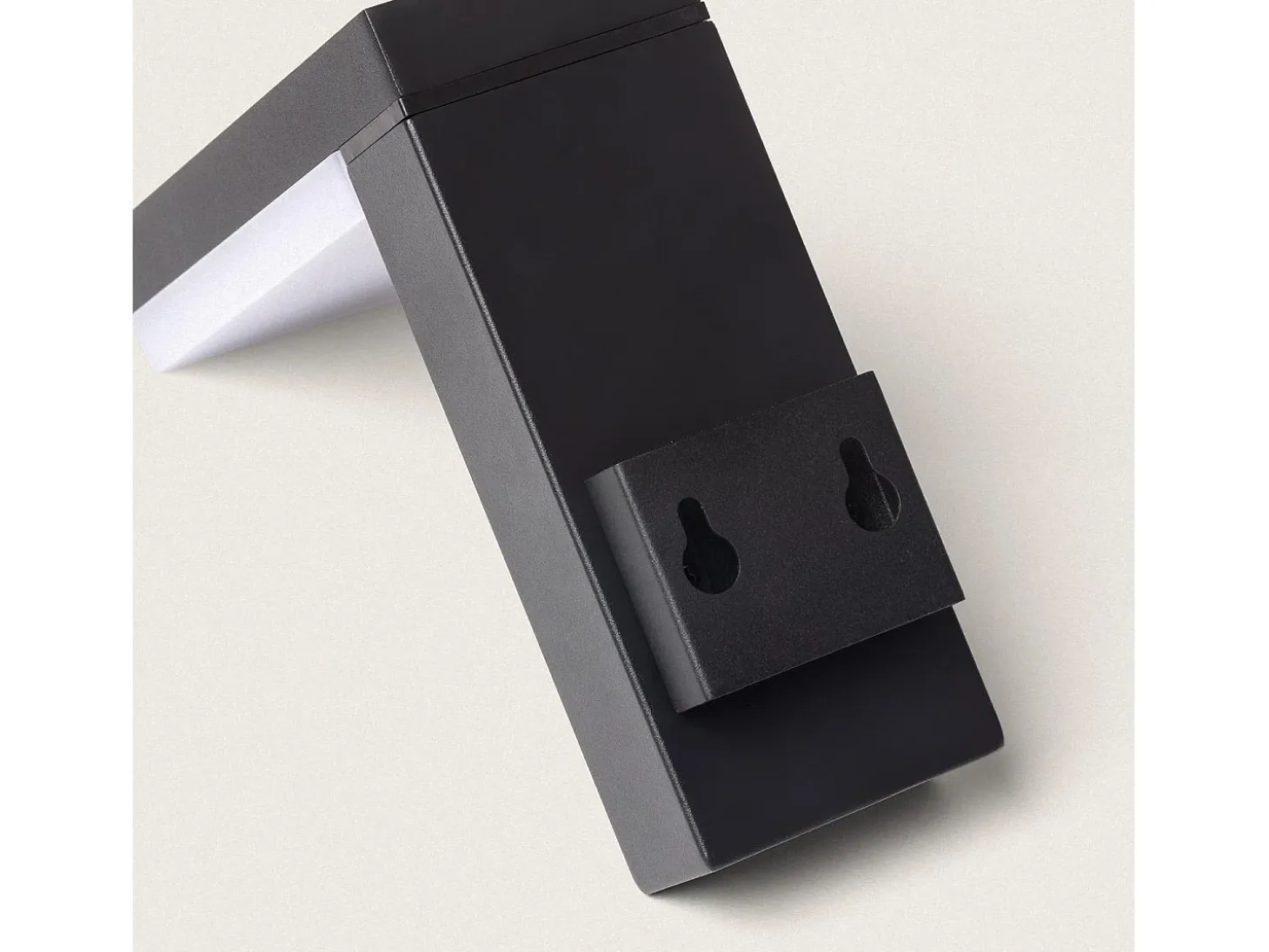 Aplique de Pared Exterior Solar LED 2W Aluminio con Sensor de Movimiento Goran Negro
