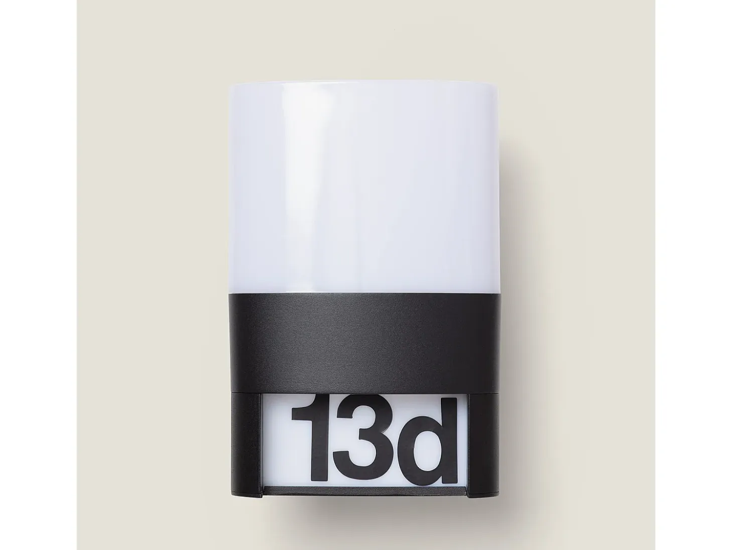 Aplique de Pared Exterior LED 10W Aluminio para Numeración de Vivienda Mulham Negro