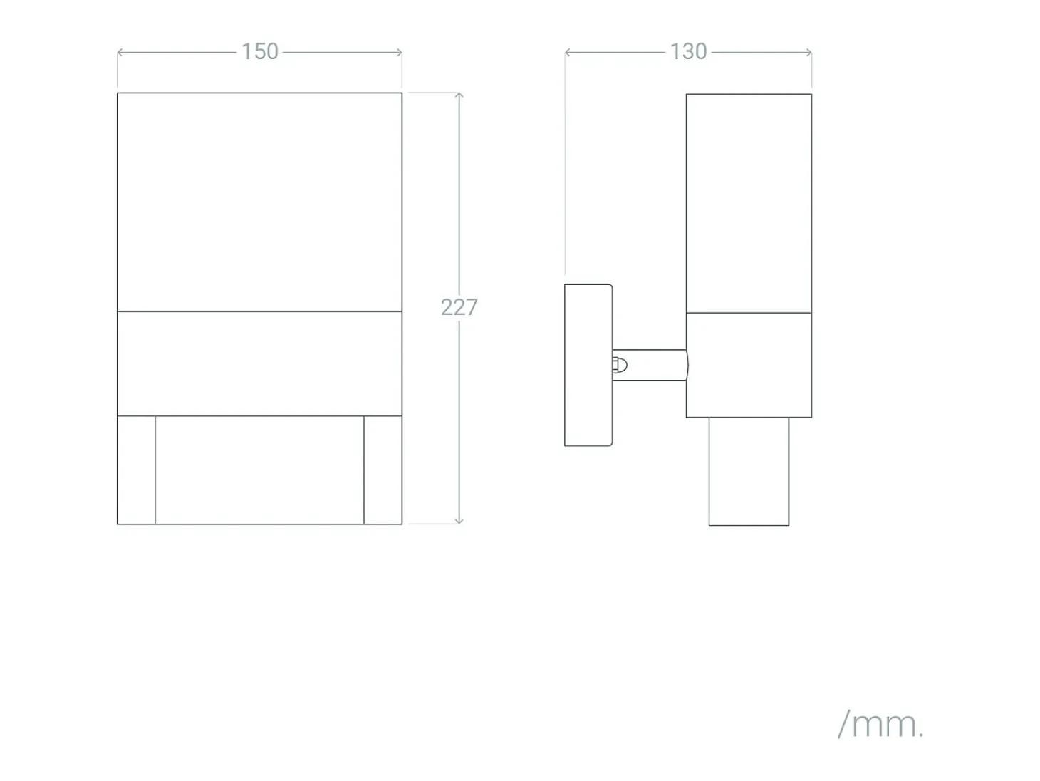 Aplique de Pared Exterior LED 10W Aluminio para Numeración de Vivienda Mulham Negro