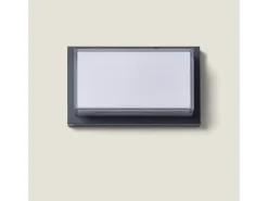 Aplique de Pared Exterior LED 12W Aluminio CCT Seleccionable Doble Difusor Caelia Antracita