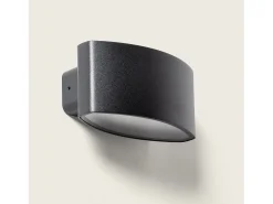 Aplique de Pared Exterior LED 15W Iluminación Rectangular Negro Masha Negro