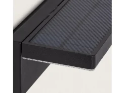 Aplique de Pared Exterior Solar LED 5W Aluminio con Sensor de Movimiento Bran Negro