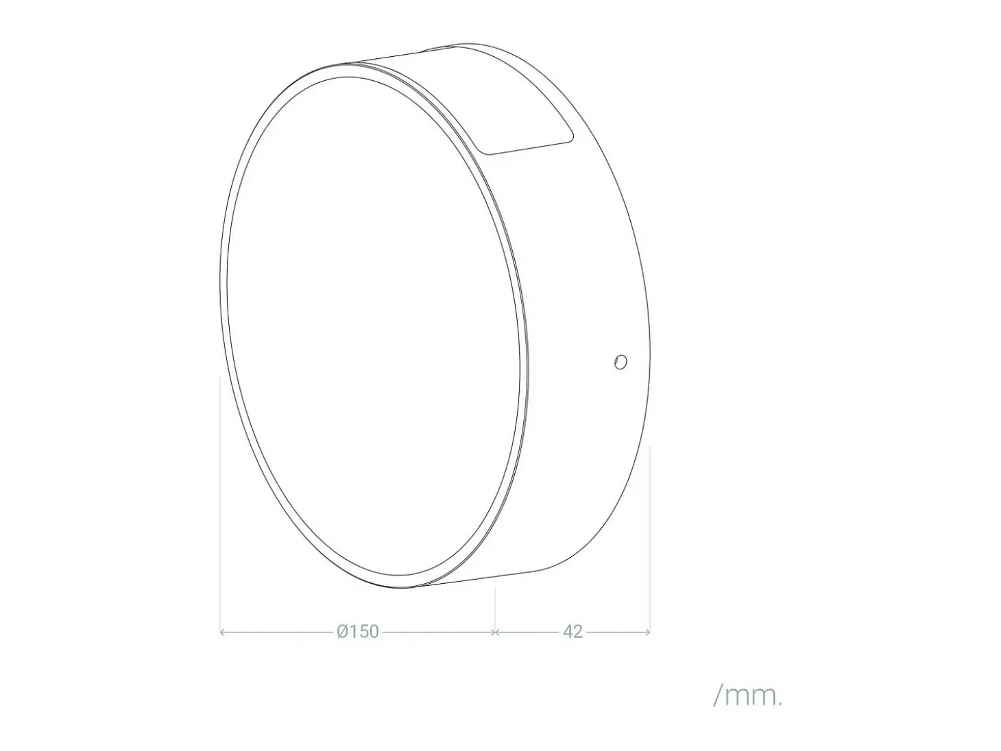 Aplique de Pared Exterior LED 6W Aluminio Crono Blanco 3000K Blanco Cálido