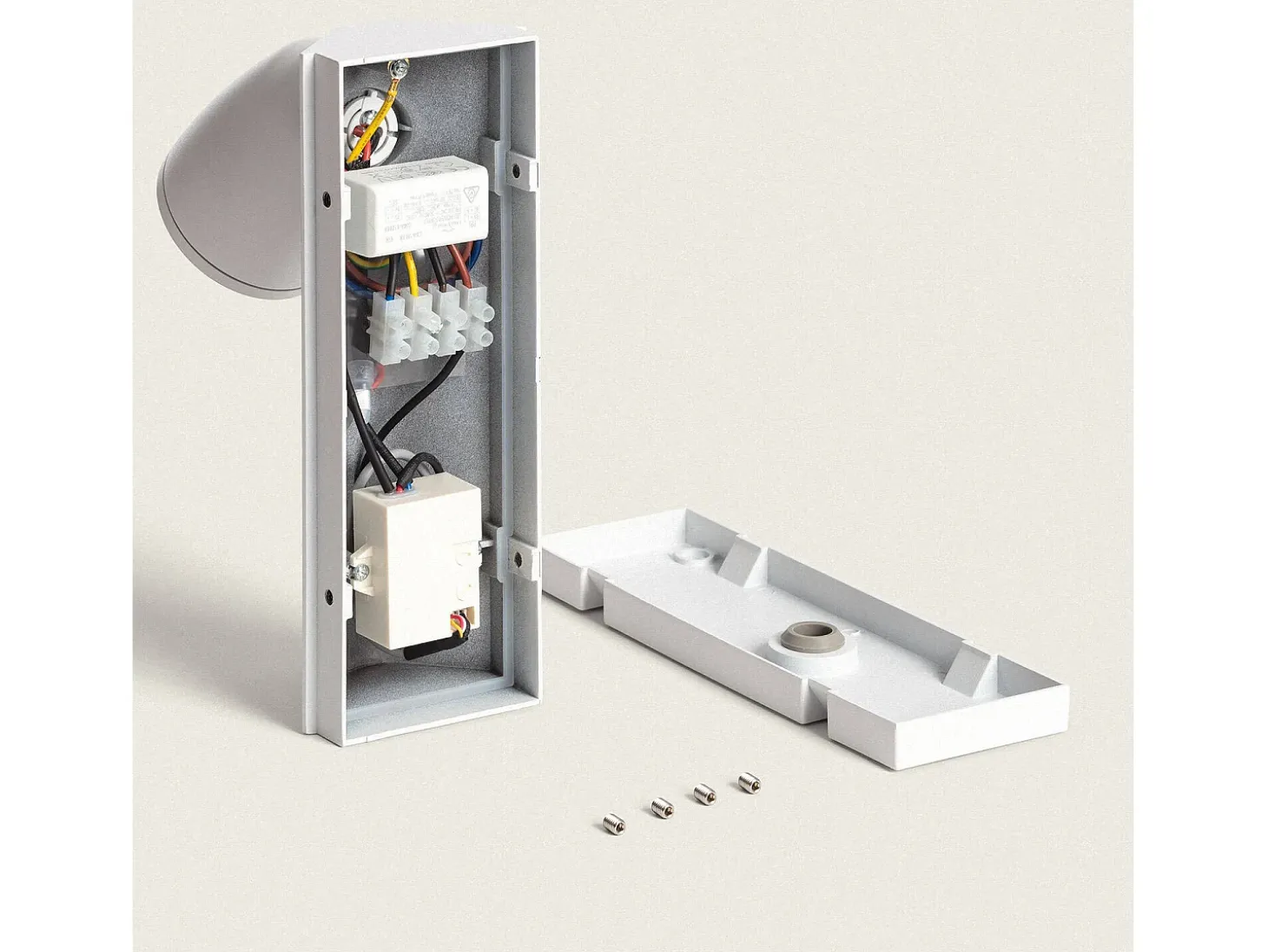 Aplique de Pared Exterior LED 6W Aluminio con Detector de Movimiento Abel Blanco