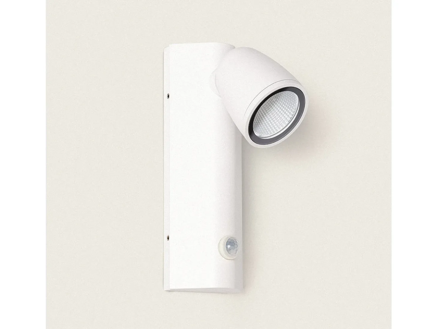 Aplique de Pared Exterior LED 6W Aluminio con Detector de Movimiento Abel Blanco