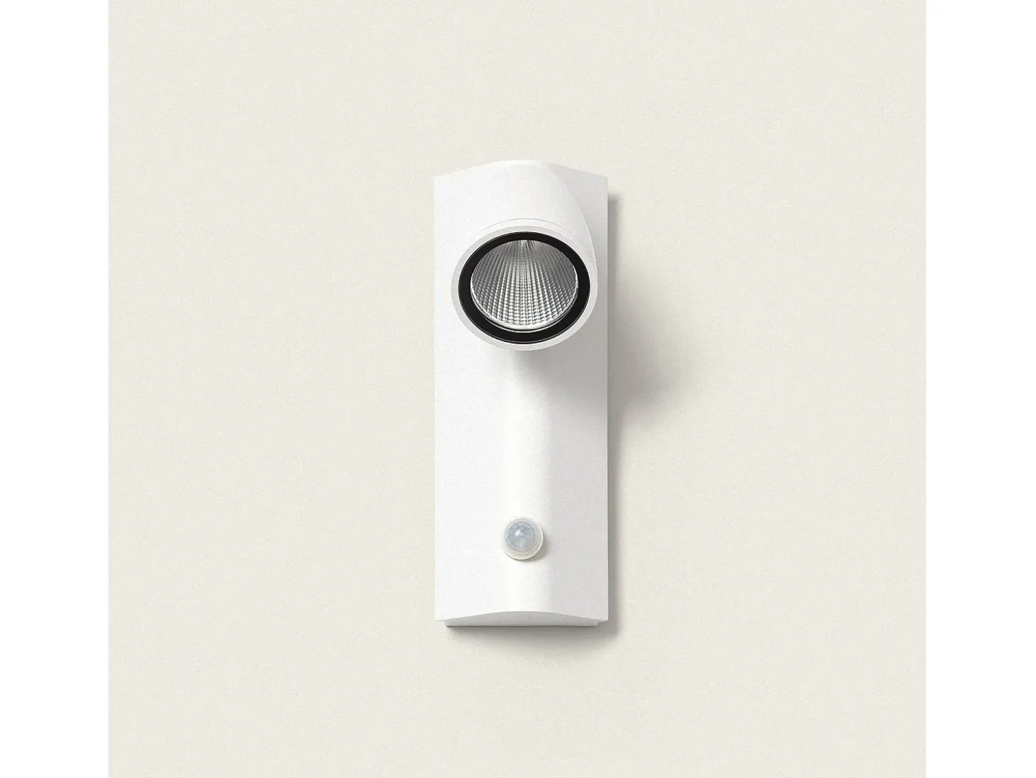 Aplique de Pared Exterior LED 6W Aluminio con Detector de Movimiento Abel Blanco