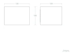 Aplique de Pared Exterior LED 10W Aluminio Iluminación Doble Cara CCT Seleccionable Denny Round Óxido