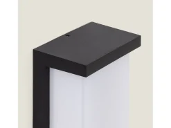 Aplique de Pared Exterior LED 16W Aluminio Tyron 4000K Negro Blanco Neutro