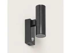 Aplique de Pared Exterior Acero Inoxidable con Sensor PIR Pimlico Antracita