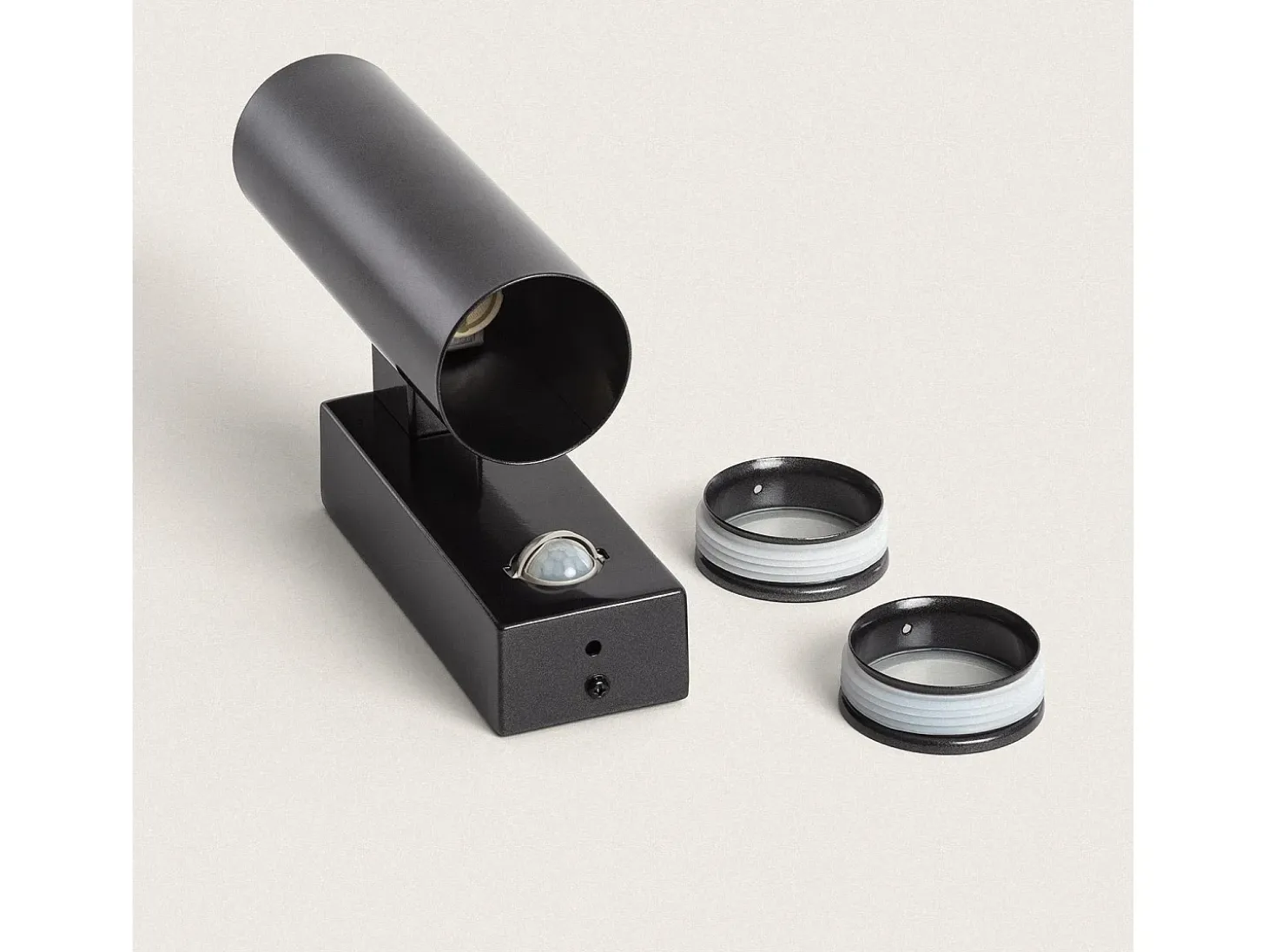 Aplique de Pared Exterior Acero Inoxidable con Sensor PIR Pimlico Antracita