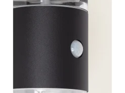 Aplique de Pared Exterior Solar LED Aluminio con Sensor de Movimiento Draco Negro