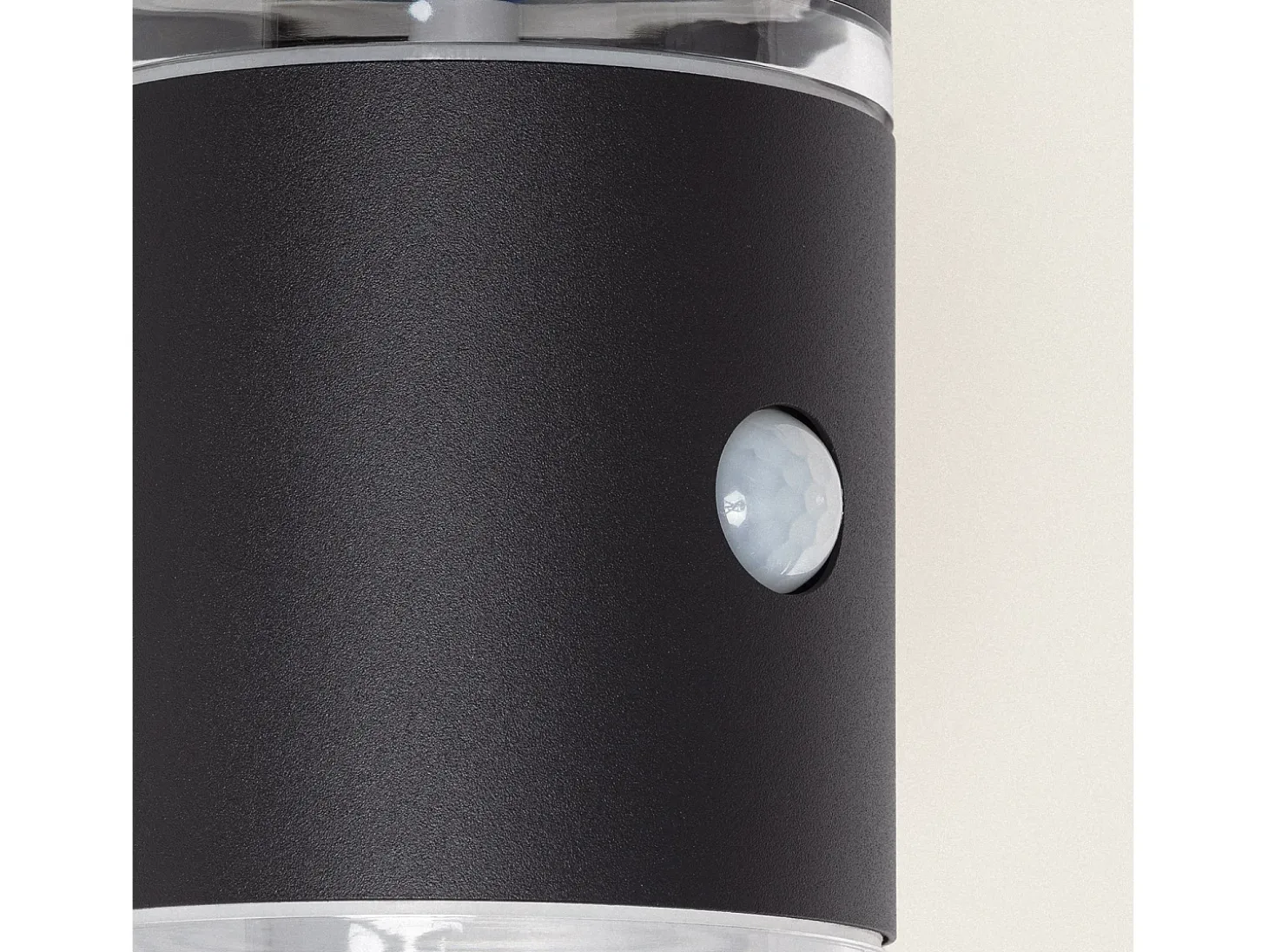 Aplique de Pared Exterior Solar LED Aluminio con Sensor de Movimiento Draco Negro