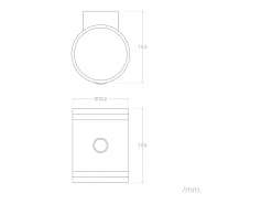 Aplique de Pared Exterior Solar LED Aluminio con Sensor de Movimiento Draco Negro