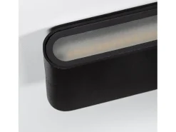 Aplique de Pared Exterior LED 12W Aluminio Iluminación Doble Cara Vesta Negro 2700K Blanco Cálido