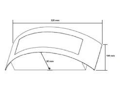 Aplique de Pared Exterior de Acero Inoxidable Girig Plateado