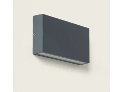 Aplique de Pared Exterior LED 10W Aluminio Iluminación Doble Cara CCT Seleccionable Brooky M Antracita