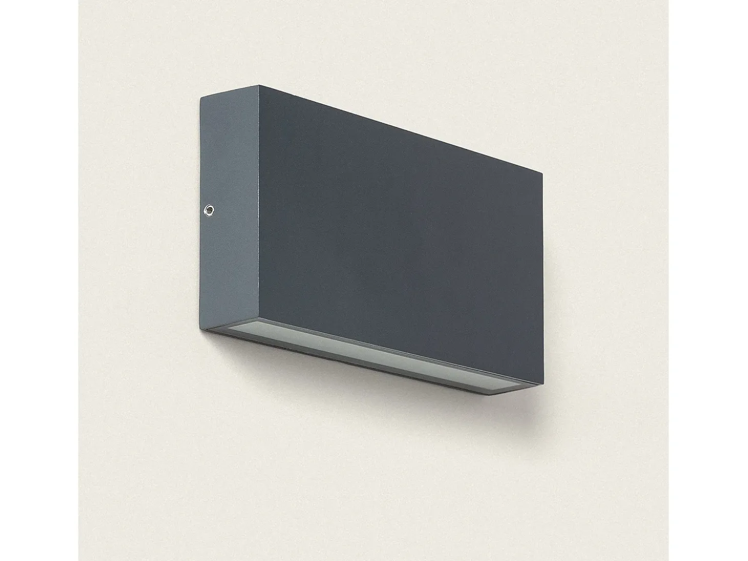 Aplique de Pared Exterior LED 10W Aluminio Iluminación Doble Cara CCT Seleccionable Brooky M Antracita